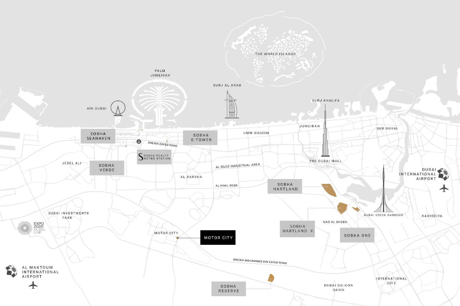 Sobha Orbis Motor City Dubai Map1 Sobha Orbis Motor City Dubai Map1